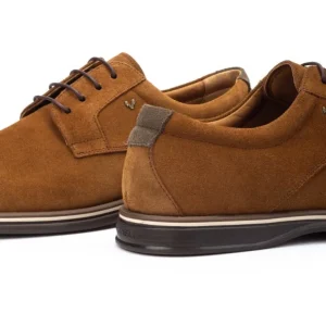 MARTINELLI Duomo 1562-2648X Azul y cuero Zapato cordones ante liso hombre