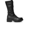 NERO GIARDINI 14270D Negro Media bota militar cordones militar mujer