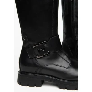 NERO GIARDINI 17653D Negro Media bota plana mujer