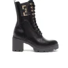 NERO GIARDINI I205861D Negro Botin tipo militar tacon ancho mujer