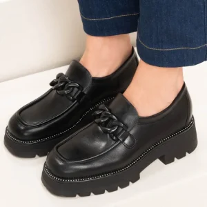 NERO GIARDINI I205940D Negro Mocasín adorno mujer