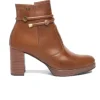 NERO GIARDINI I308246D Negro y cuero Botin vestir tacon alto cremallera mujer