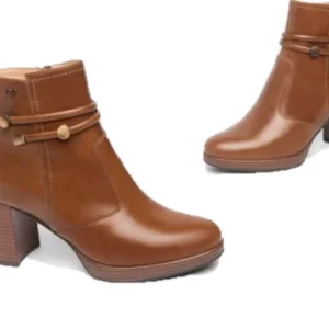 NERO GIARDINI I308246D Negro y cuero Botin vestir tacon alto cremallera mujer