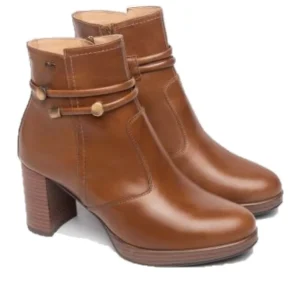 NERO GIARDINI I308246D Negro y cuero Botin vestir tacon alto cremallera mujer