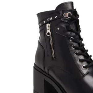 NEROGIARDINI 205881 Negro Bota tipo militar tacón medio mujer