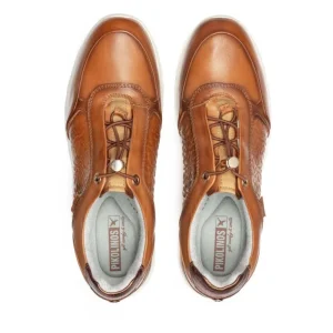 PIKOLINOS Asturias W9C-6607 Nata y cuero Deportiva elásticos mujer