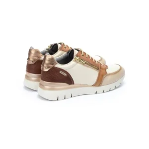 PIKOLINOS Cantabria W4R-6718C4 Nata y cuero Deportivo cordones y cremallera mujer