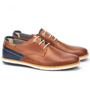 PIKOLINOS Jucar M4E-4104C1 Azul y Brandy Zapato cordón hombre