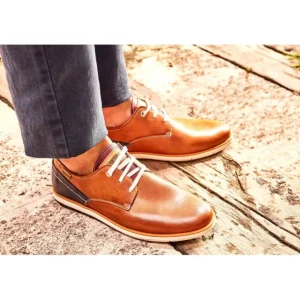 PIKOLINOS Jucar M4E-4104C1 Azul y Brandy Zapato cordón hombre