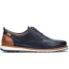 PIKOLINOS M8J-4183 Cuero, Azul y Negro Zapato sport cordones hombre