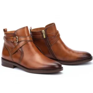 PIKOLINOS Puertollano W3C-8869 Cuero y negro Botín plano hebilla mujer