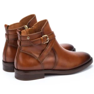 PIKOLINOS Puertollano W3C-8869 Cuero y negro Botín plano hebilla mujer