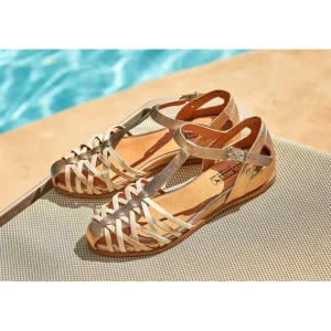 PIKOLINOS Talavera W3D-0665CLC1 Champagne Sandalia plana tiras mujer