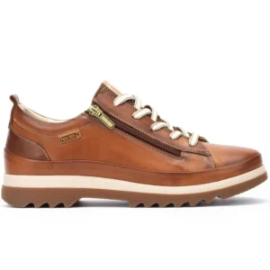 PIKOLINOS VIGO W3W-6979 Azul, cuero y nata Deportiva casual mujer cordones