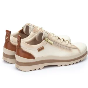 PIKOLINOS VIGO W3W-6979 Azul, cuero y nata Deportiva casual mujer cordones