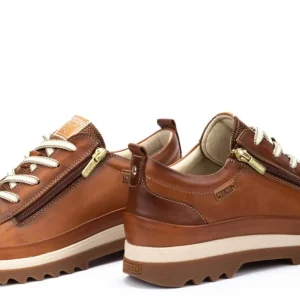 PIKOLINOS VIGO W3W-6979 Azul, cuero y nata Deportiva casual mujer cordones