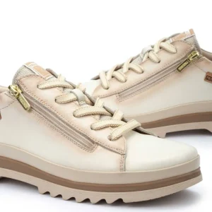 PIKOLINOS VIGO W3W-6979 Azul, cuero y nata Deportiva casual mujer cordones