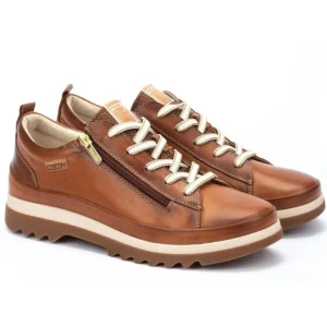 PIKOLINOS VIGO W3W-6979 Azul, cuero y nata Deportiva casual mujer cordones
