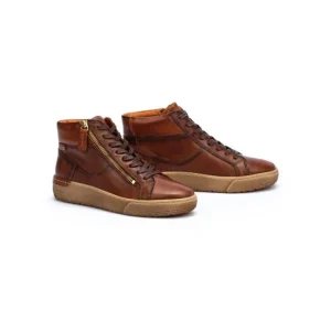 PIKOLINOS Vitoria W0T-7559C2 Marfil y Cuero Botín plano mujer