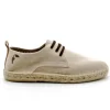 SALVI 043-314 Beige, verde y celeste Zapatilla Yute cordones hombre