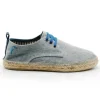 SALVI 043-314 Beige, verde y celeste Zapatilla Yute cordones hombre