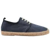 SALVI 049-178 Beis Kaki azul y granate Lona Yute cordones hombre