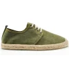 SALVI 049-178 Beis Kaki azul y granate Lona Yute cordones hombre
