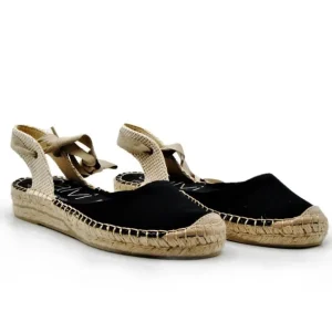SALVI 278-314 Negro, beige y celeste Alpargatas yute mujer