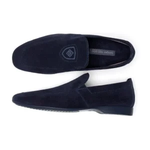 SERGIO SERRANO 1114 Azul Mocasin escudo hombre