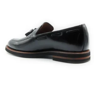 SERGIO SERRANO 3101 Negro y granate. Mocasin borlas hombre