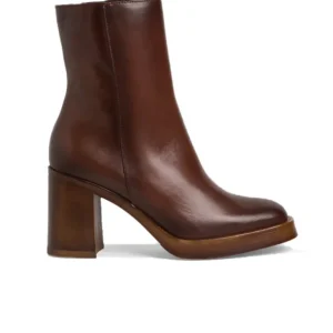 TAMARIS 25032 Marrón Botín liso tacón alto mujer