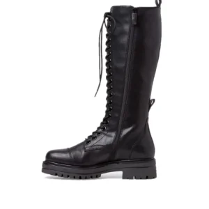 TAMARIS 25607 Negro. Bota alta militar mujer - Tienda Online -