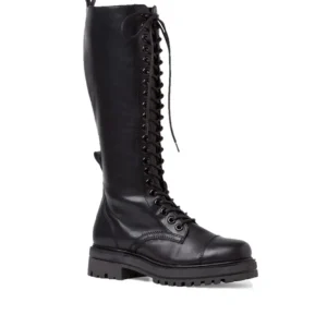 TAMARIS 25607 Negro. Bota alta militar mujer - Tienda Online -
