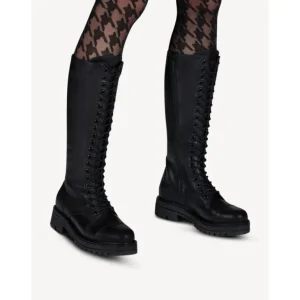 TAMARIS 25607 Negro. Bota alta militar mujer - Tienda Online -