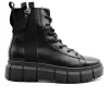 TAMARIS 25820 Negro Bota plataforma cordones piel mujer