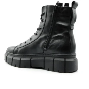 TAMARIS 25820 Negro Bota plataforma cordones piel mujer