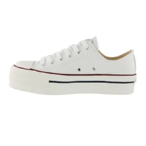 VICTORIA 1 061100 Blanco, Atlántico y Negro. Deportiva Plataforma cordones mujer