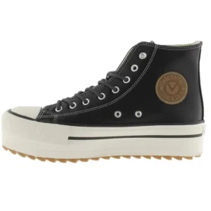 VICTORIA 1061123 Beige y Negro Bota basquet mujer
