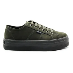 VICTORIA 109205 Negro, verde y gris. Deportiva mujer plataforma - Tienda Online -