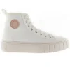 VICTORIA Abril 1270100 Crudo Botín Lona cordones plataforma mujer