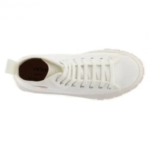 VICTORIA Abril 1270100 Crudo Botín Lona cordones plataforma mujer