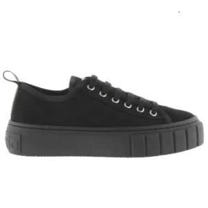 VICTORIA Abril 1270105 Negro zapatilla plataforma cordones mujer