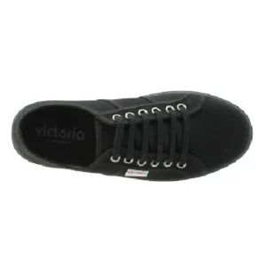 VICTORIA Barcelona 09201 Negro Plataforma lona - Tienda Online -