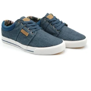 zapatilla de lona en beis y azul LOIS DEPORTIVO 61007