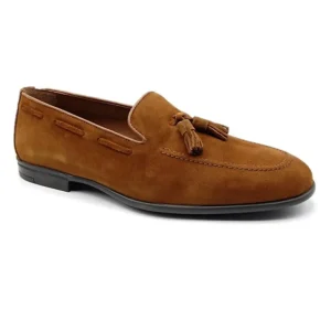 zapato mocasin en ante con borlas de sergio serrano 10408